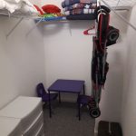 Closet with strollers and Pack-n-Play